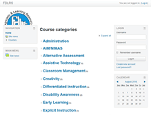 Tablet Screenshot of moodle.efdlrs.com